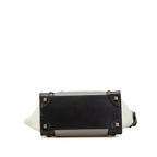 Celine Micro Tricolor Leather Luggage Tote