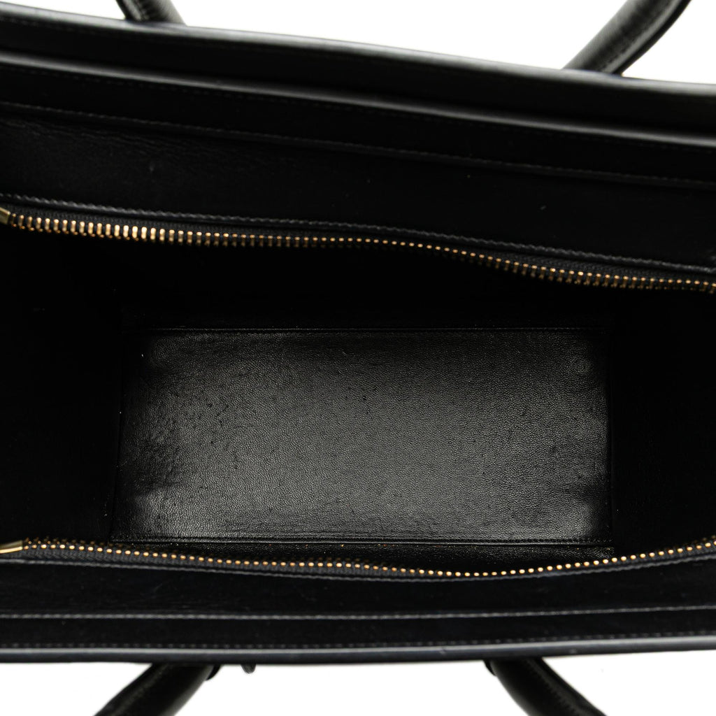 Celine Micro Tricolor Leather Luggage Tote