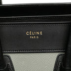 Celine Micro Tricolor Leather Luggage Tote