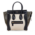 Celine Micro Tricolor Leather Luggage Tote