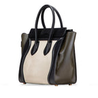 Celine Micro Tricolor Leather Luggage Tote