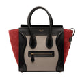 Celine Micro Tricolor Leather Luggage Tote