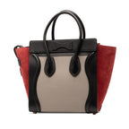 Celine Micro Tricolor Leather Luggage Tote