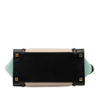 Celine Micro Tricolor Leather Luggage Tote