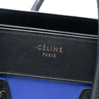 Celine Micro Tricolor Leather Luggage Tote