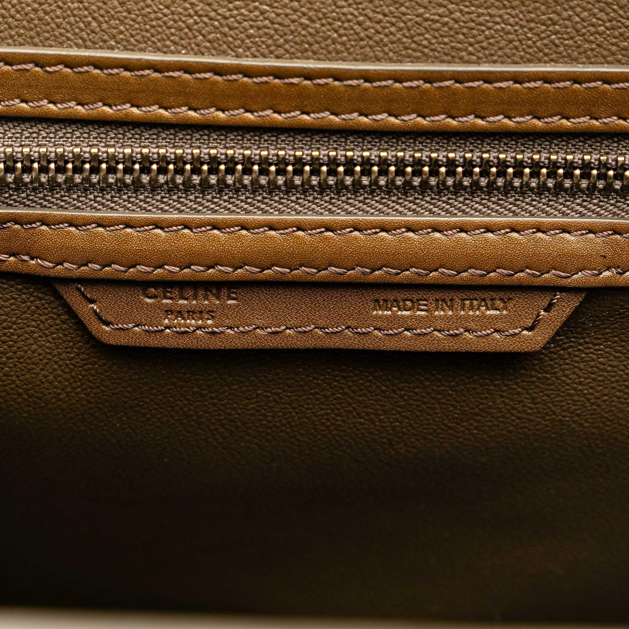 Celine Micro Tricolor Luggage Tote (SHG-WpyFnh)