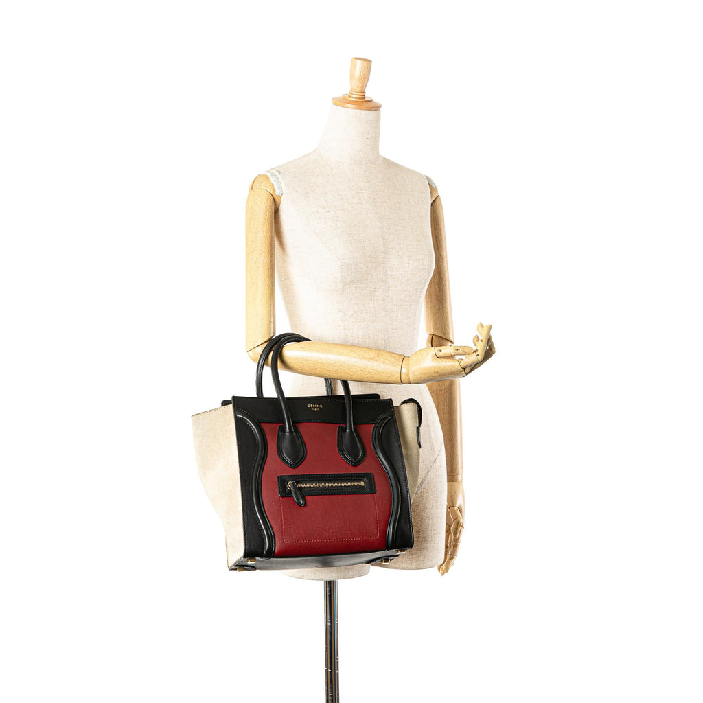 Celine Micro Tricolor Luggage Tote