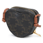 Celine Micro Triomphe Coated Canvas Heart Crossbody