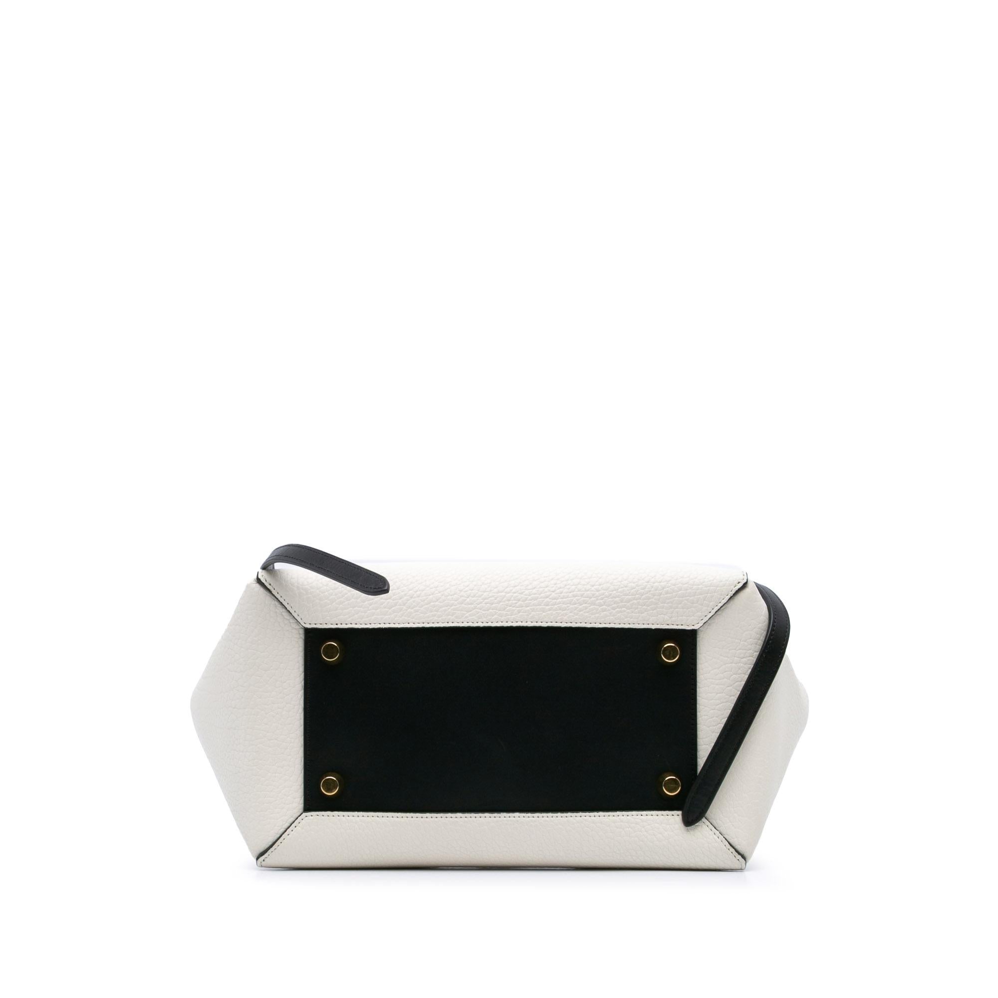 Celine Mini Bicolor Leather Belt Satchel