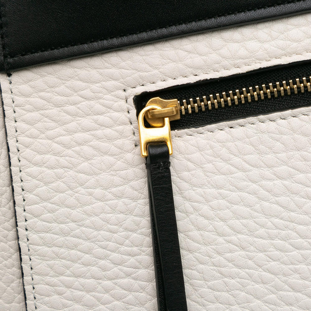 Celine Mini Bicolor Leather Belt Satchel