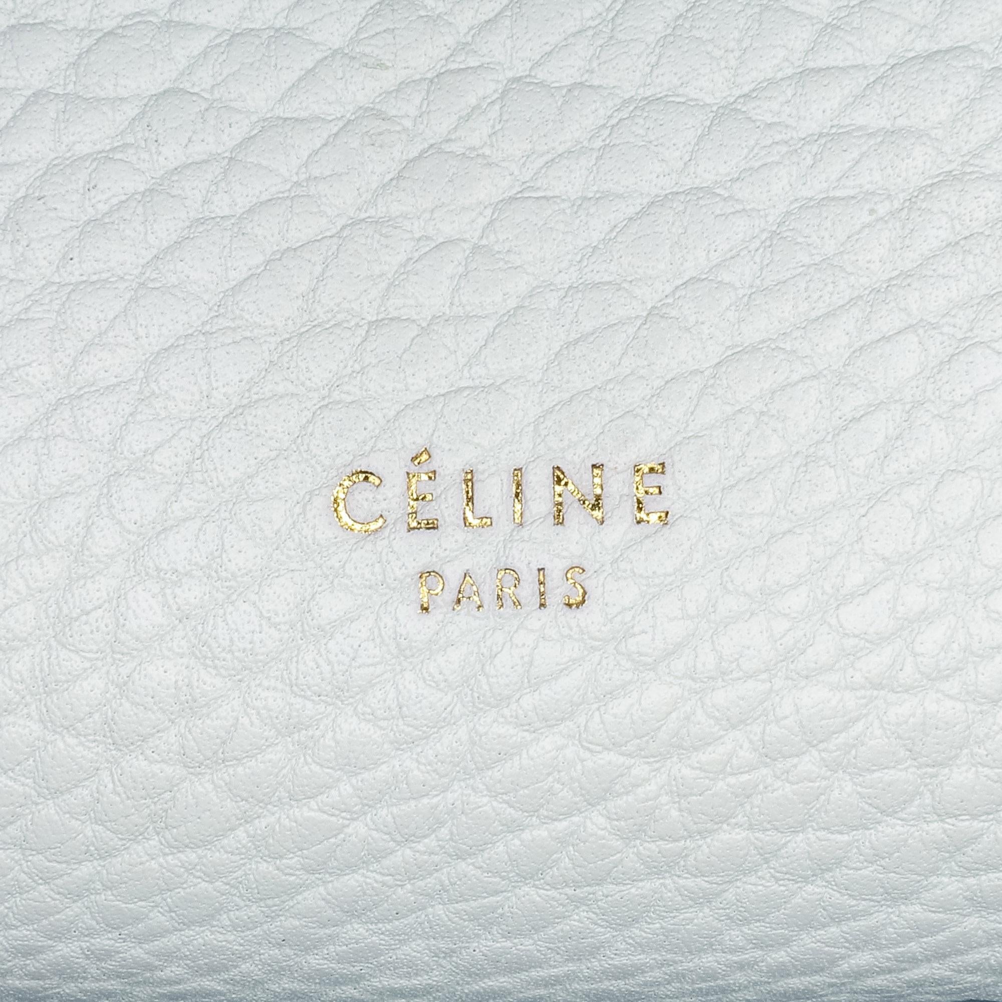 Celine Mini Bicolor Leather Belt Satchel
