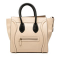 Celine Mini Bicolor Leather Luggage Tote