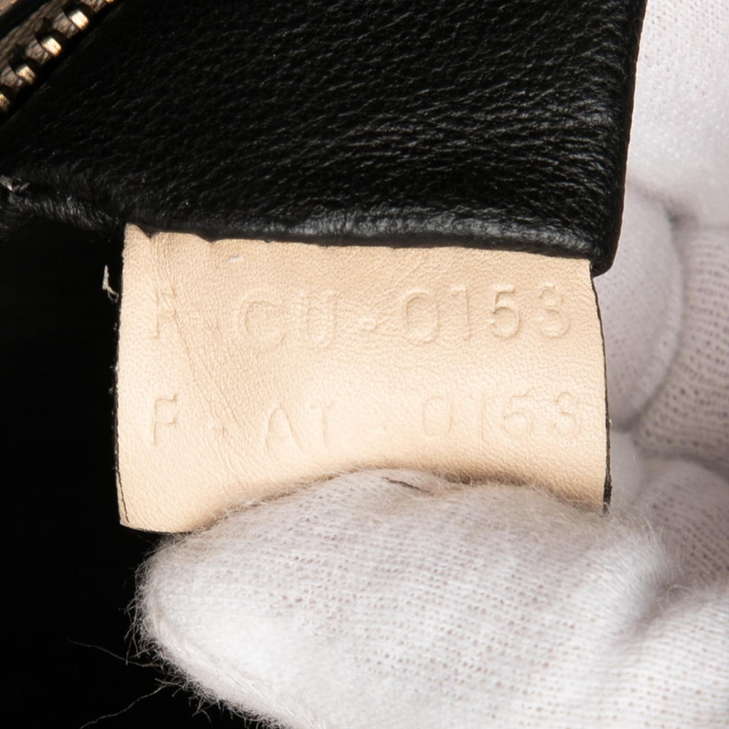Celine Mini Bicolor Leather Luggage Tote