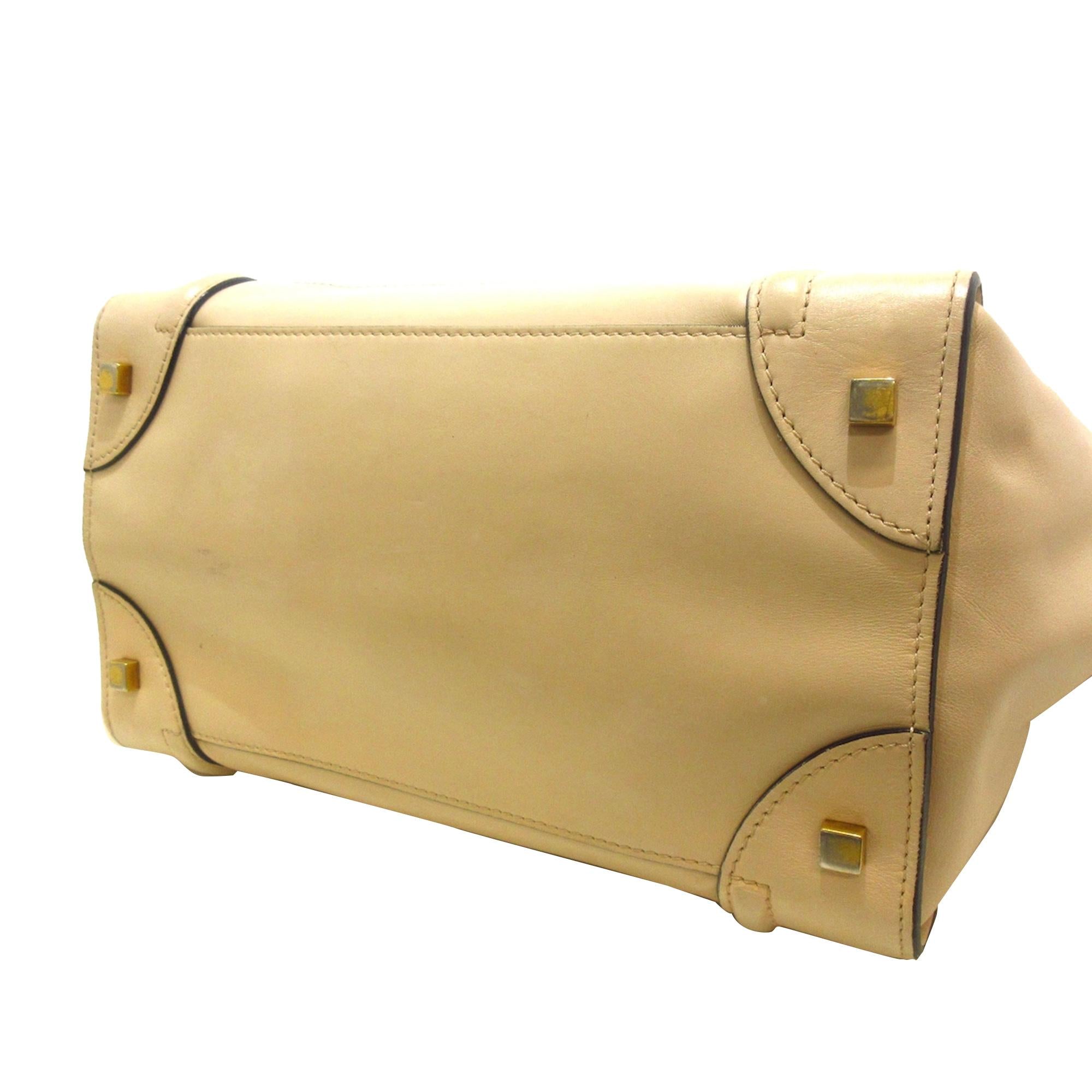 Celine Mini Bicolor Luggage Tote (SHG-M6k5Mi)