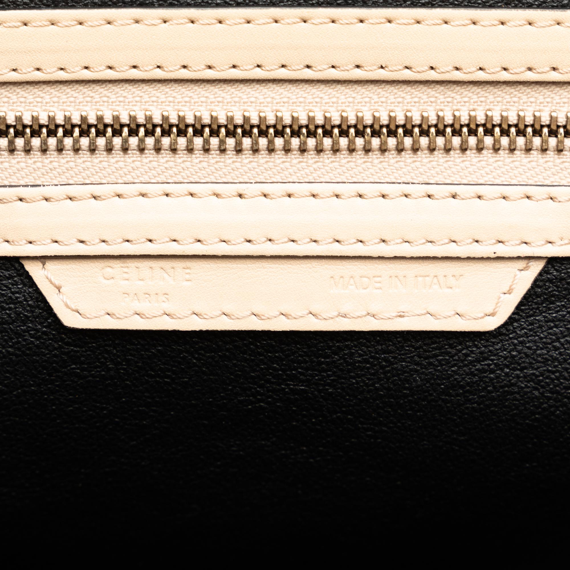 Celine Mini Bicolor Luggage Tote (SHG-wiNeoe)