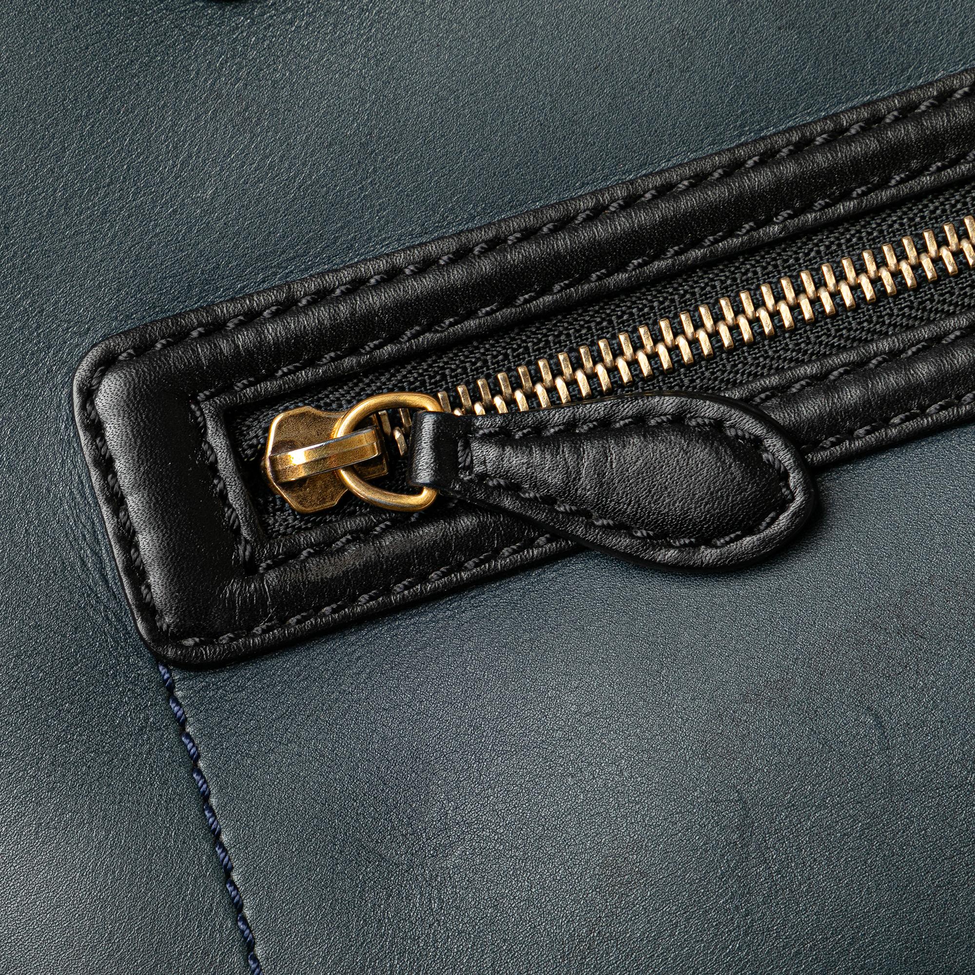 Celine Mini Bicolor Luggage Tote (SHG-mEYrYF)
