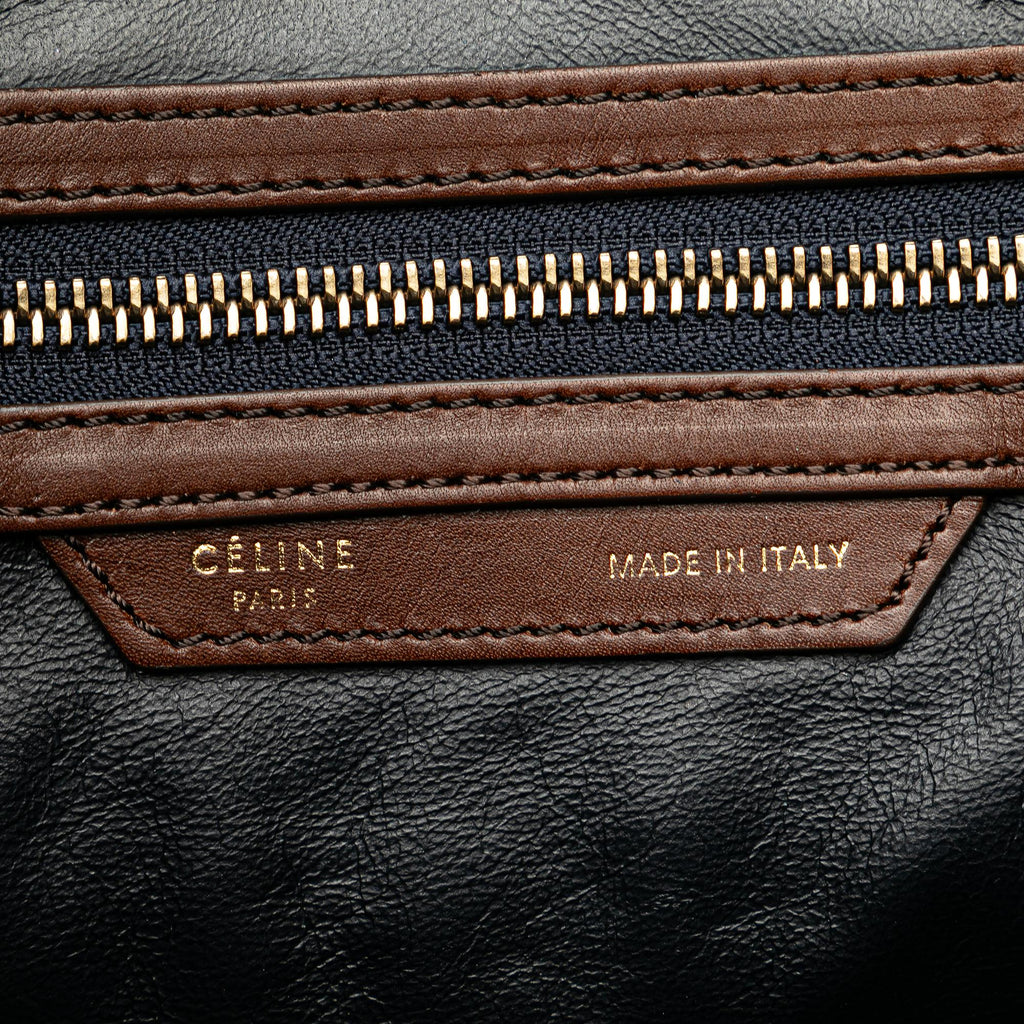 Celine Mini Bicolor Luggage Tote (SHG-mEYrYF)