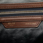 Celine Mini Bicolor Luggage Tote (SHG-mEYrYF)