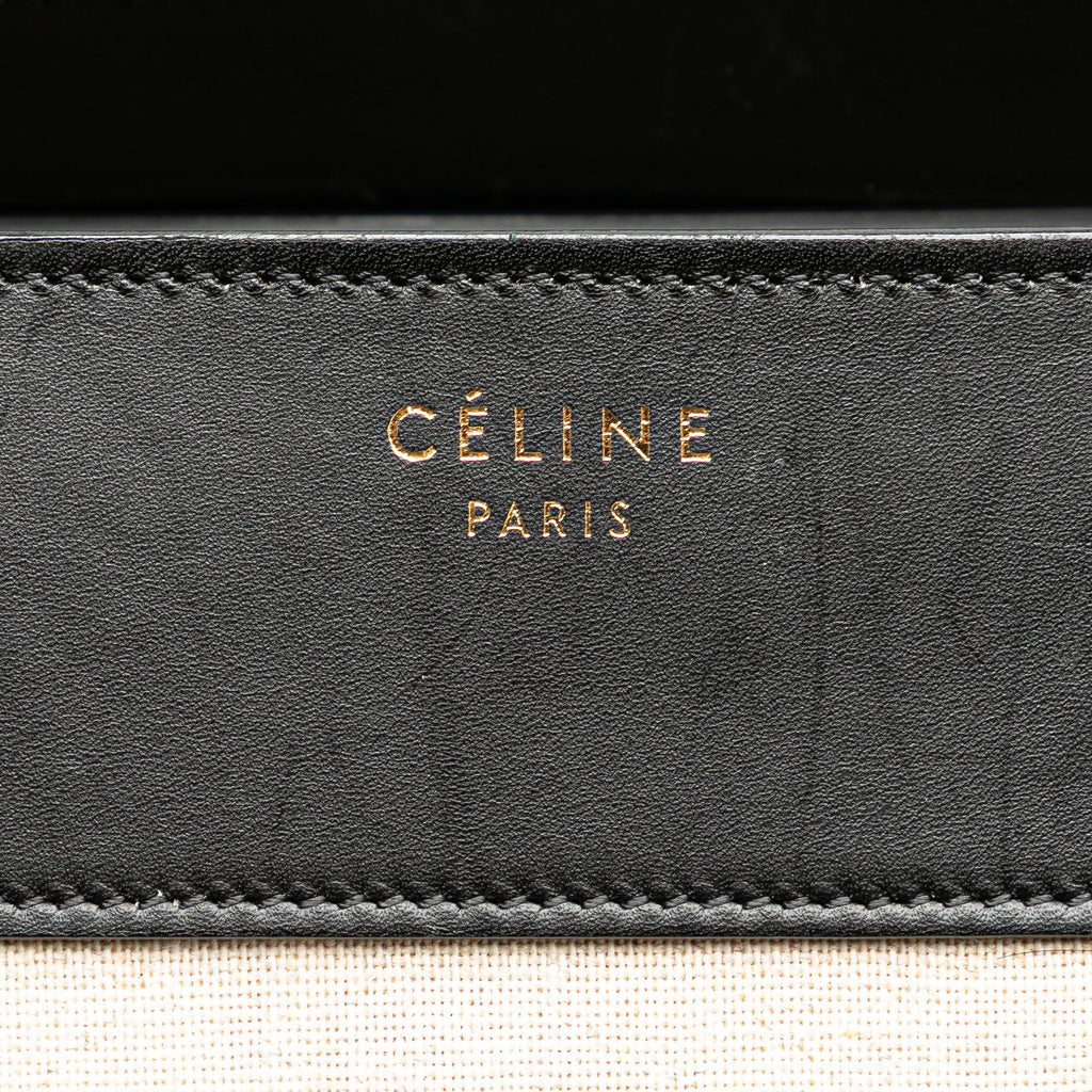 Celine Mini Canvas Tricolor Luggage Tote