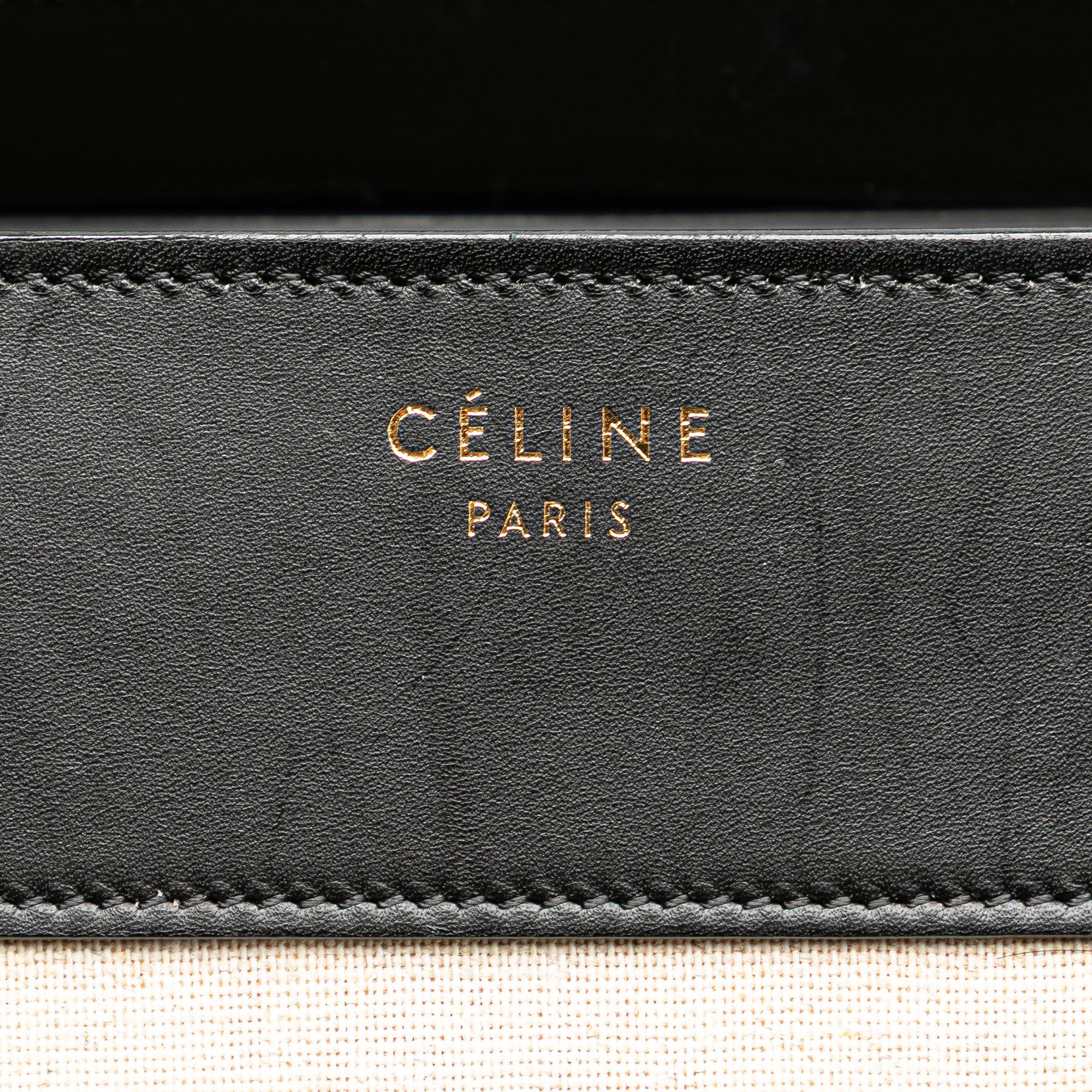 Celine Mini Canvas Tricolor Luggage Tote