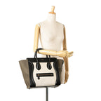 Celine Mini Canvas Tricolor Luggage Tote