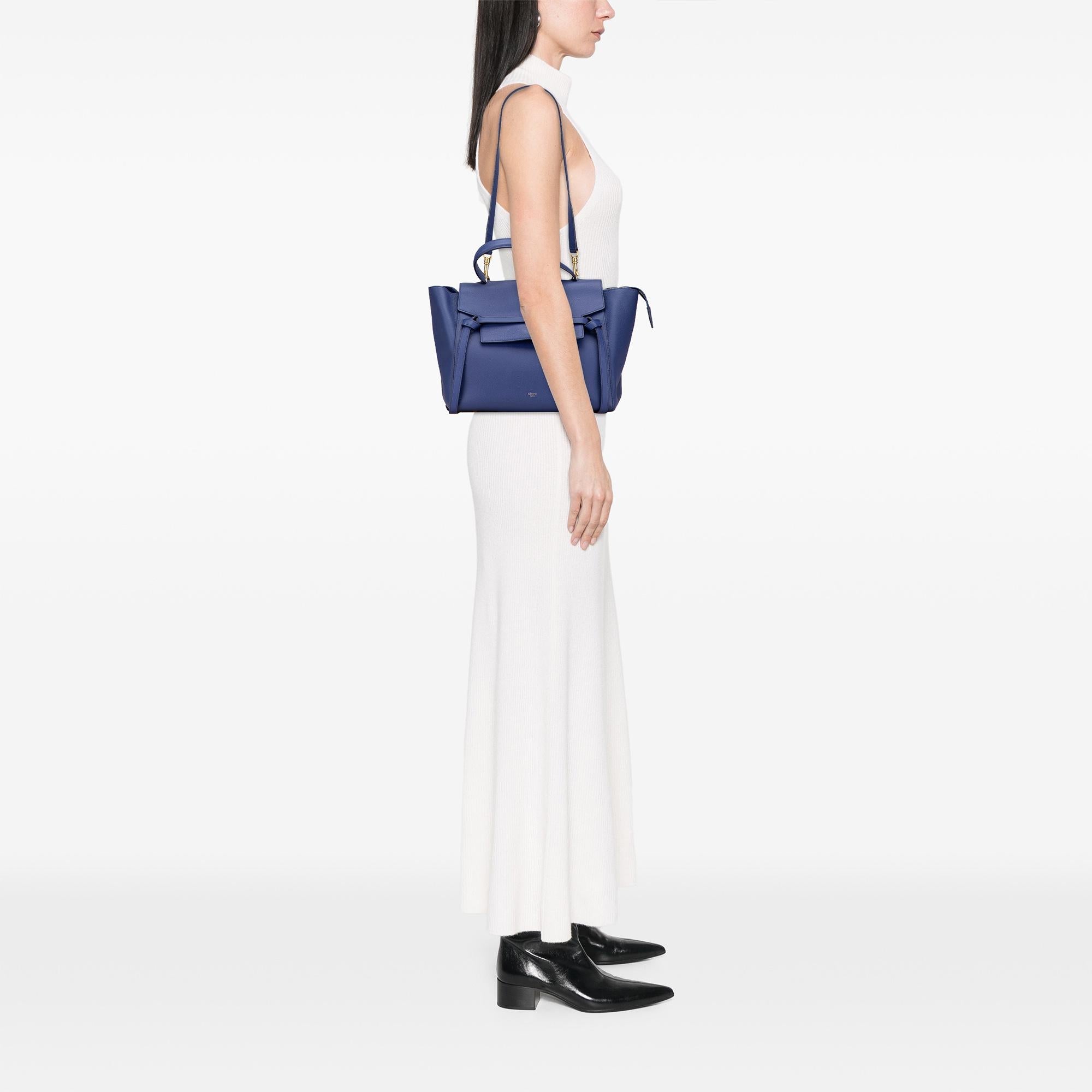 Celine Mini Leather Belt Bag Satchel