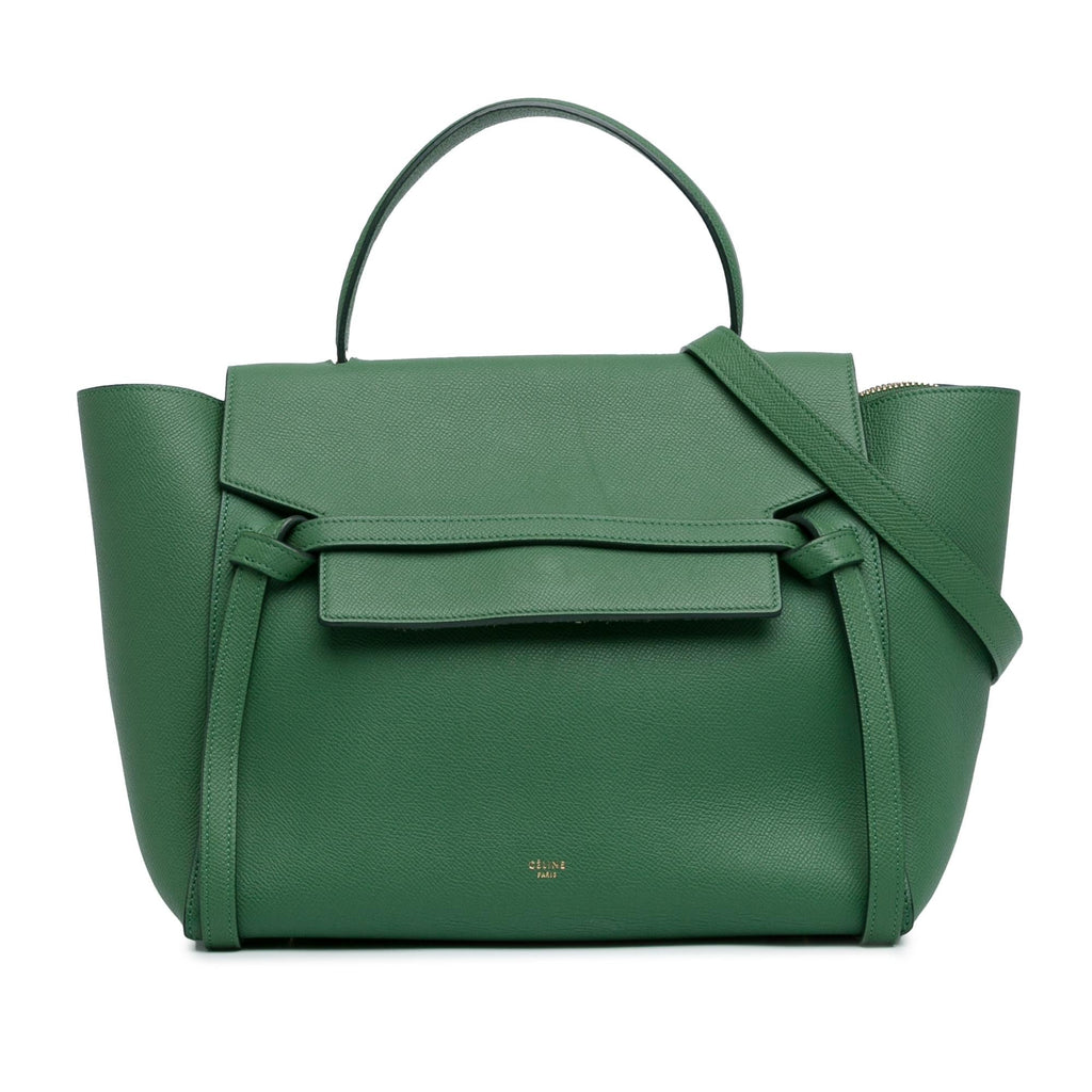 Celine Mini Leather Belt Satchel (SHG-wGHp61)