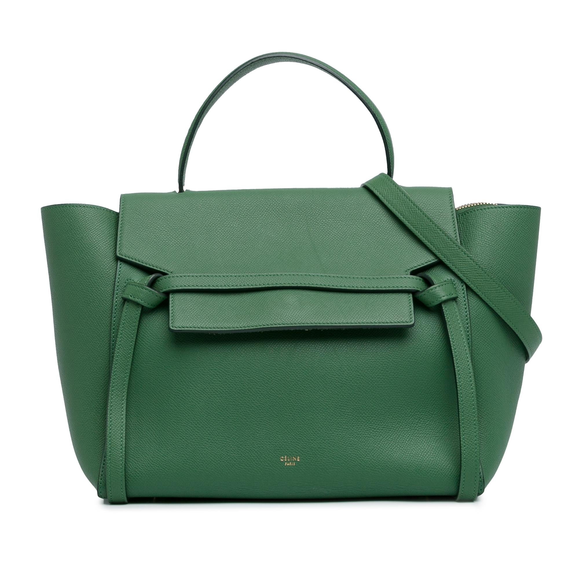 Celine Mini Leather Belt Satchel (SHG-wGHp61)