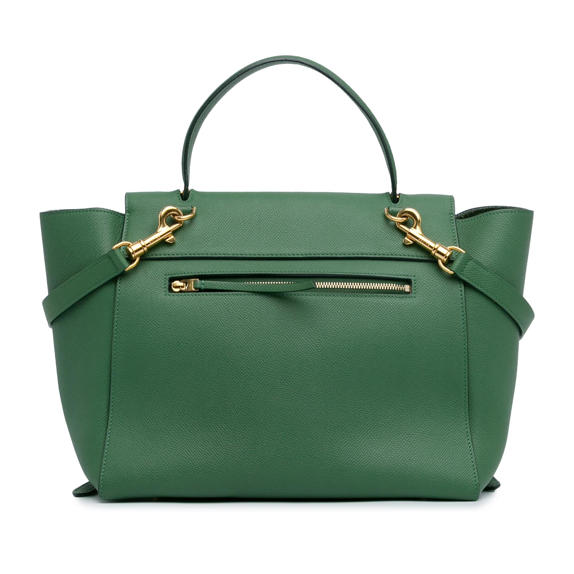 Celine Mini Leather Belt Satchel (SHG-wGHp61)