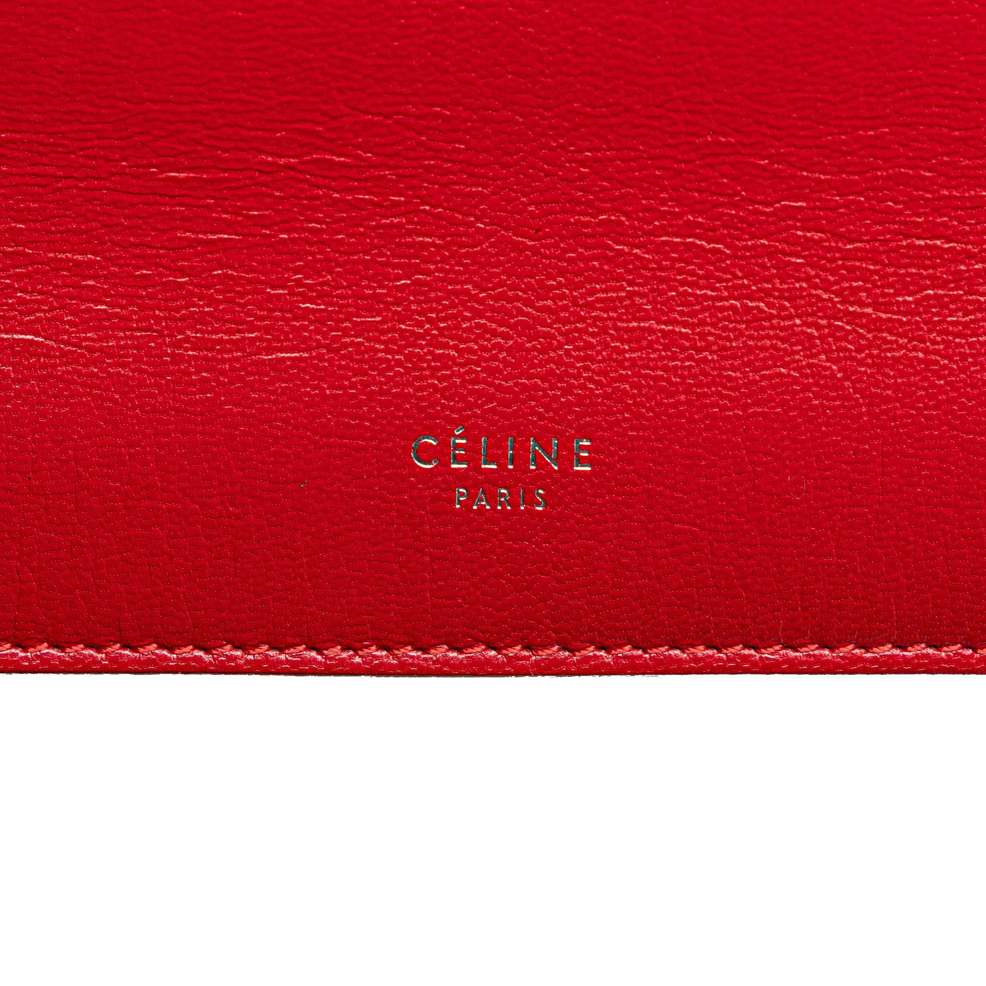 Celine Mini Leather Clasp Crossbody
