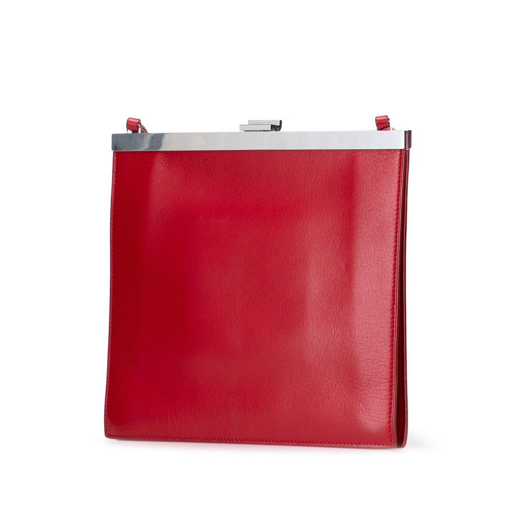 Celine Mini Leather Clasp Crossbody