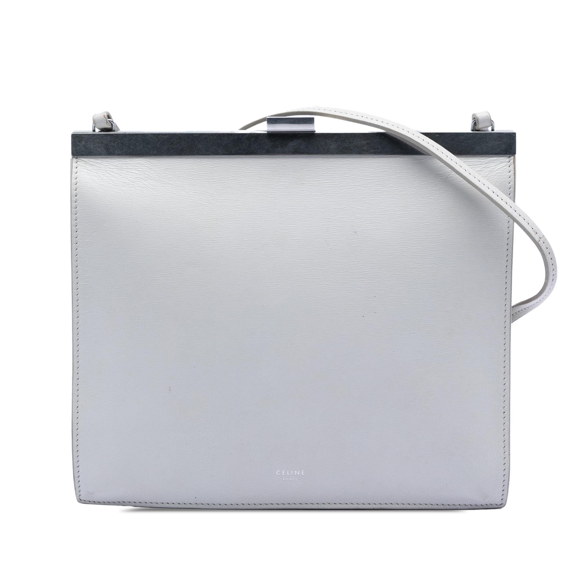 Celine Mini Leather Clasp Crossbody