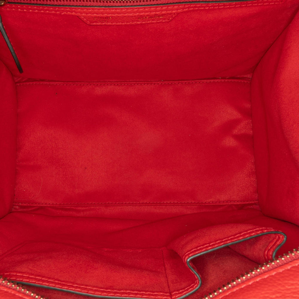 Celine Mini Leather Luggage Tote (SHG-hNogI3)