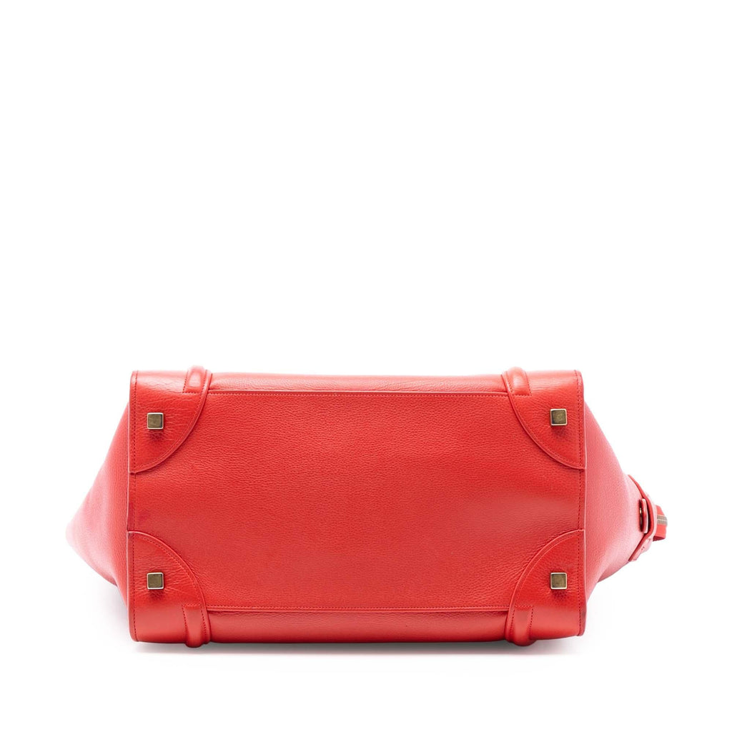 Celine Mini Leather Luggage Tote