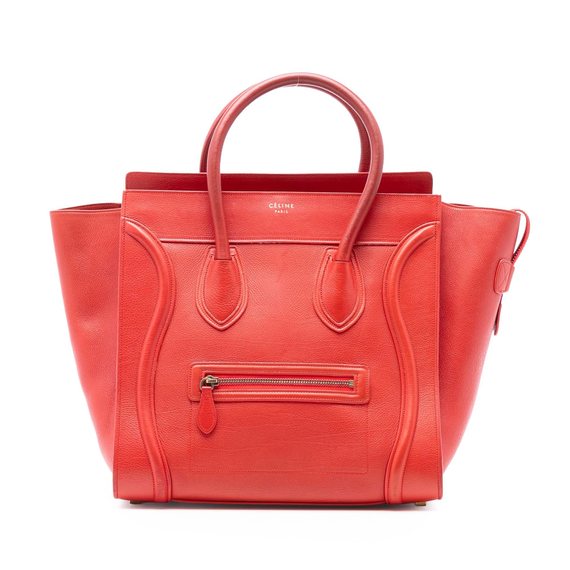 Celine Mini Leather Luggage Tote