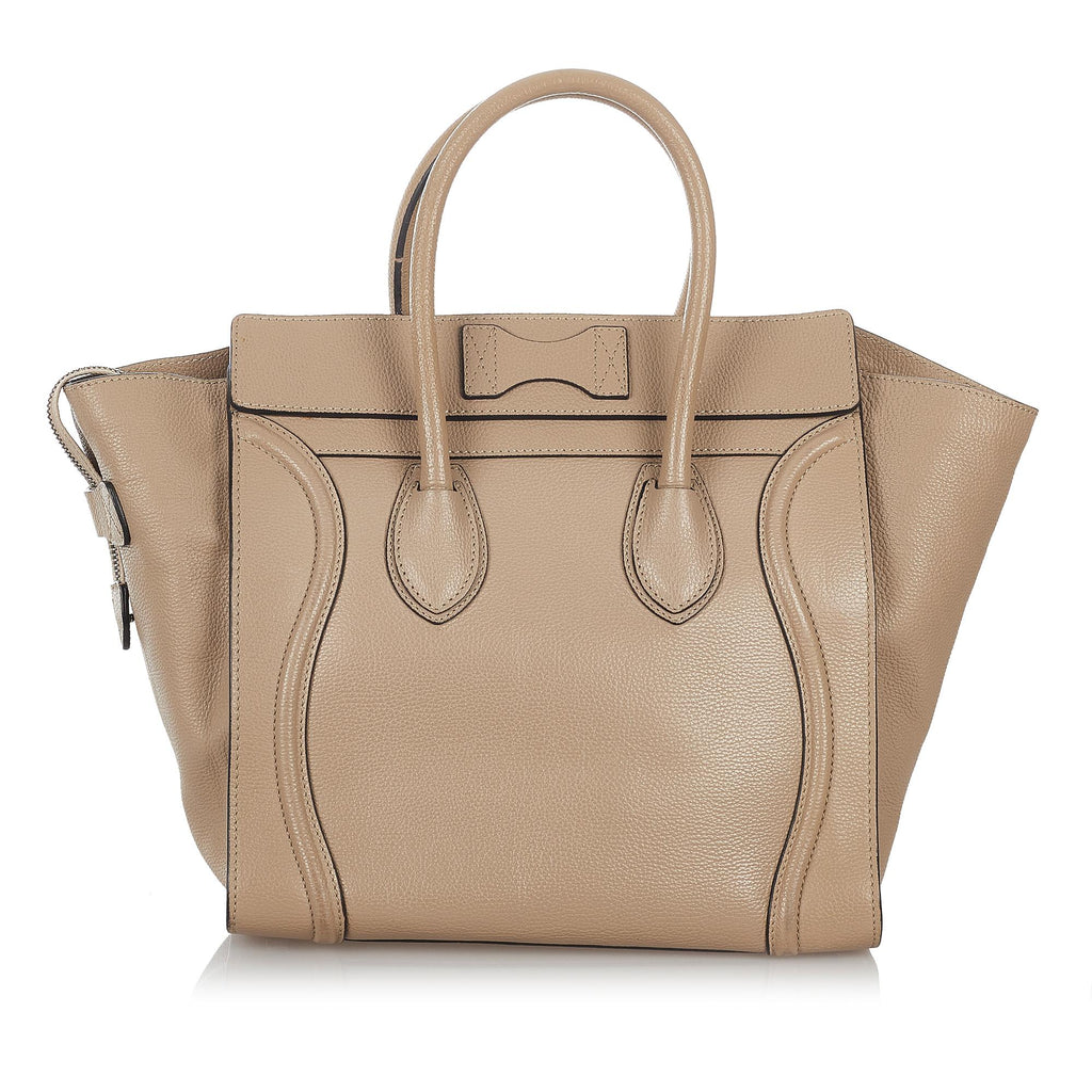 Celine Mini Luggage Leather Tote Bag (SHG-26808)