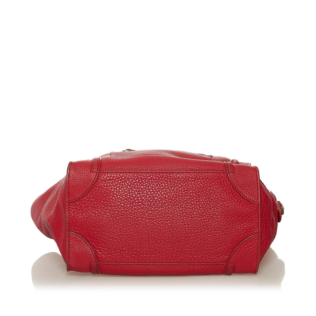 Celine Mini Luggage Leather Tote Bag (SHG-nT7EYh)