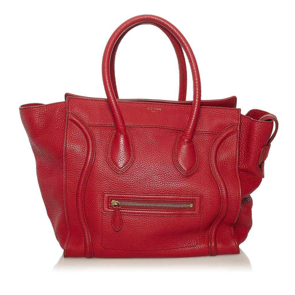 Celine Mini Luggage Leather Tote Bag (SHG-nT7EYh)