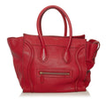 Celine Mini Luggage Leather Tote Bag (SHG-Xb1E2v)