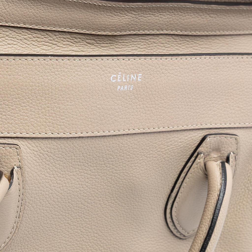 Celine Mini Luggage Leather Tote Bag