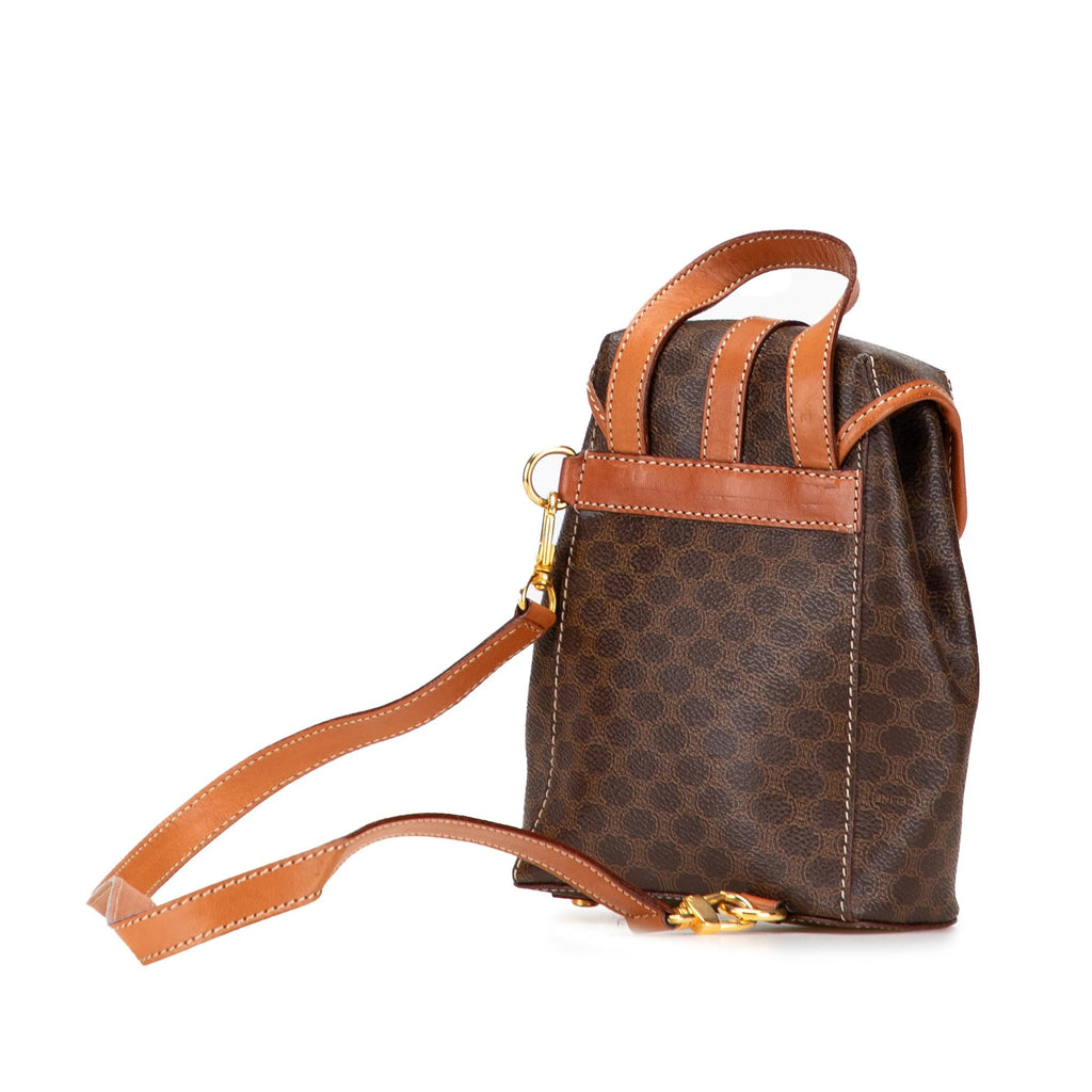 Celine Mini Macadam Coated Canvas Twin Backpack