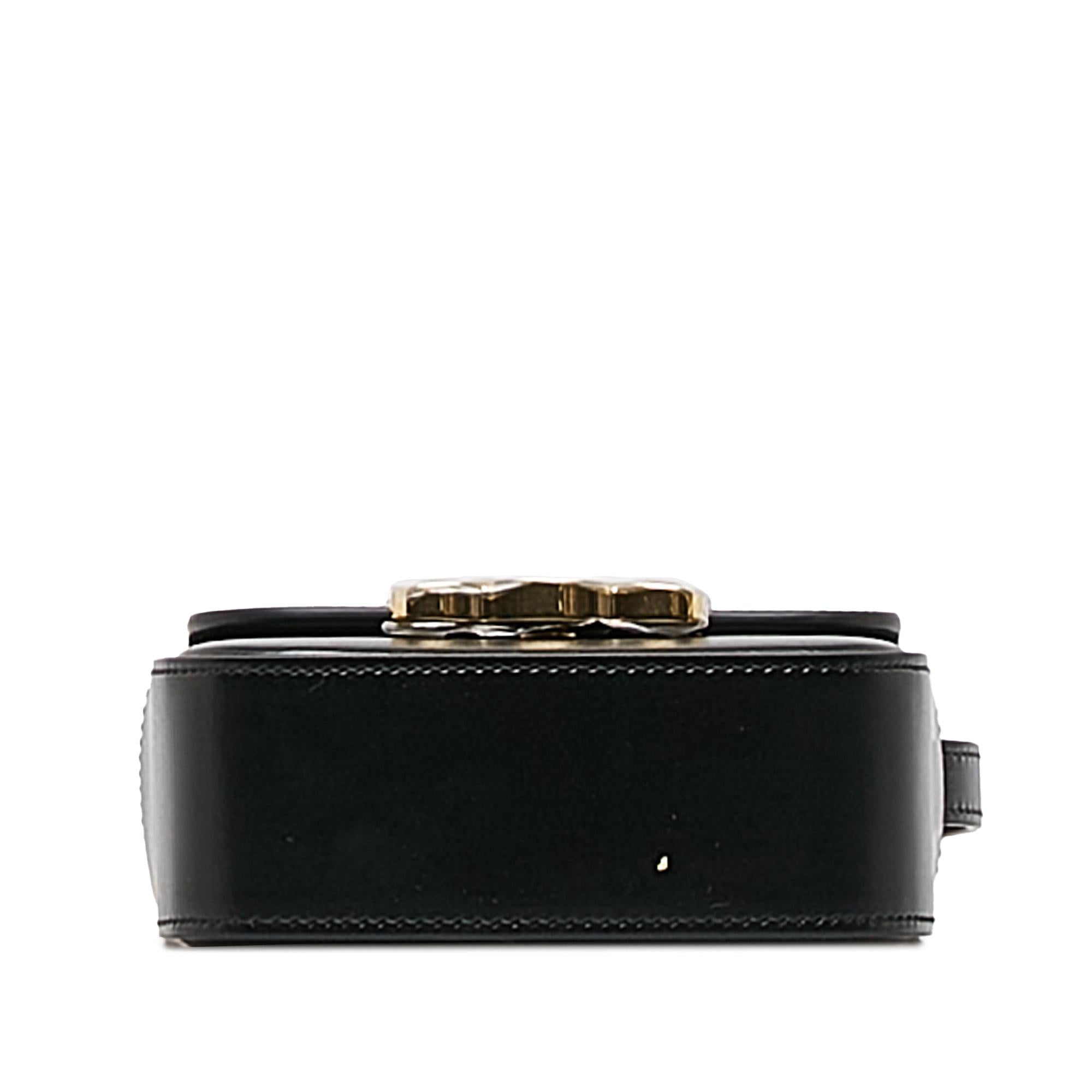 Celine Mini Shiny Calfskin Triomphe Crossbody
