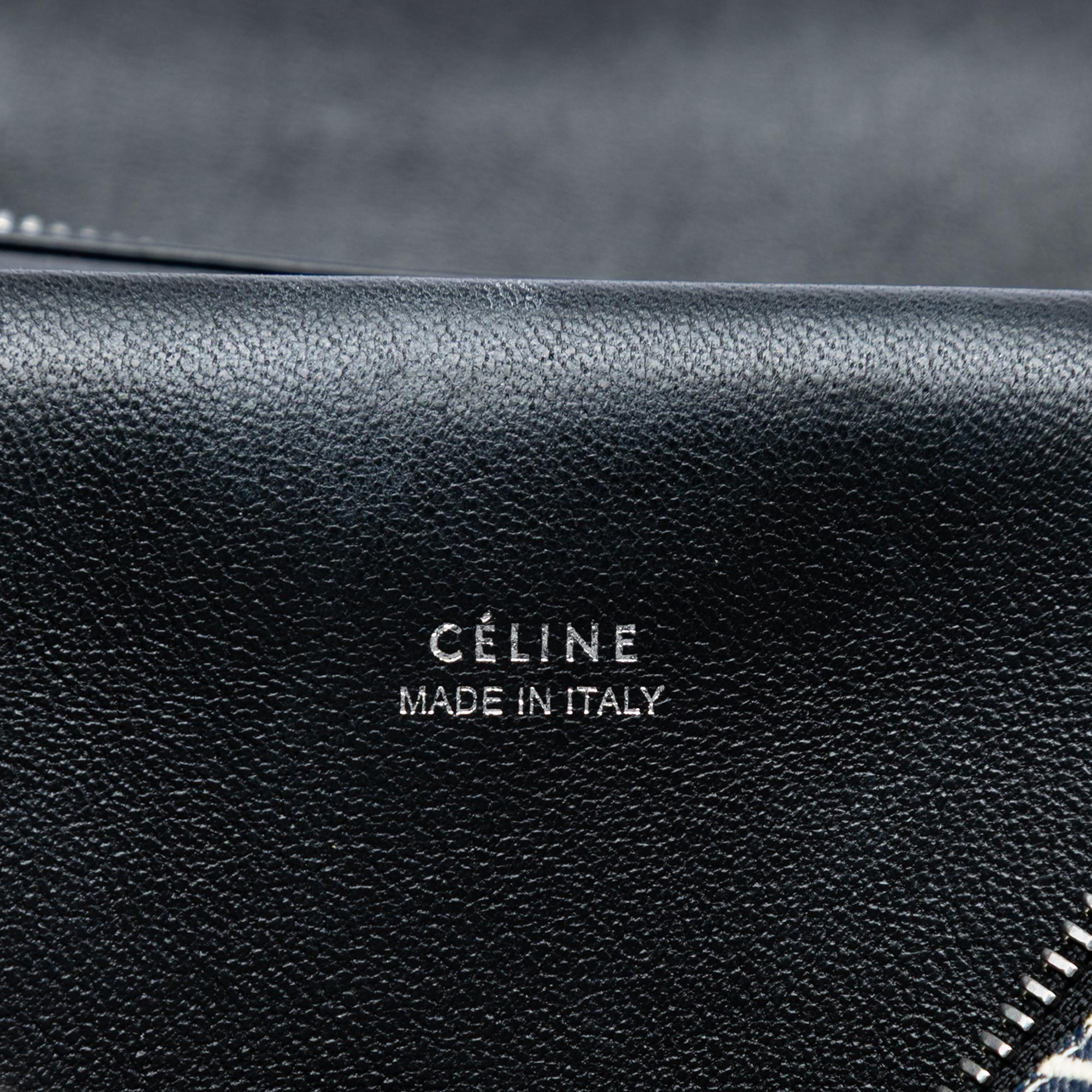 Celine Mini Striped Canvas and Leather Belt Bag