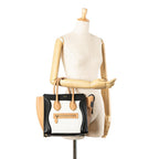 Celine Mini Tricolor Leather Luggage Tote