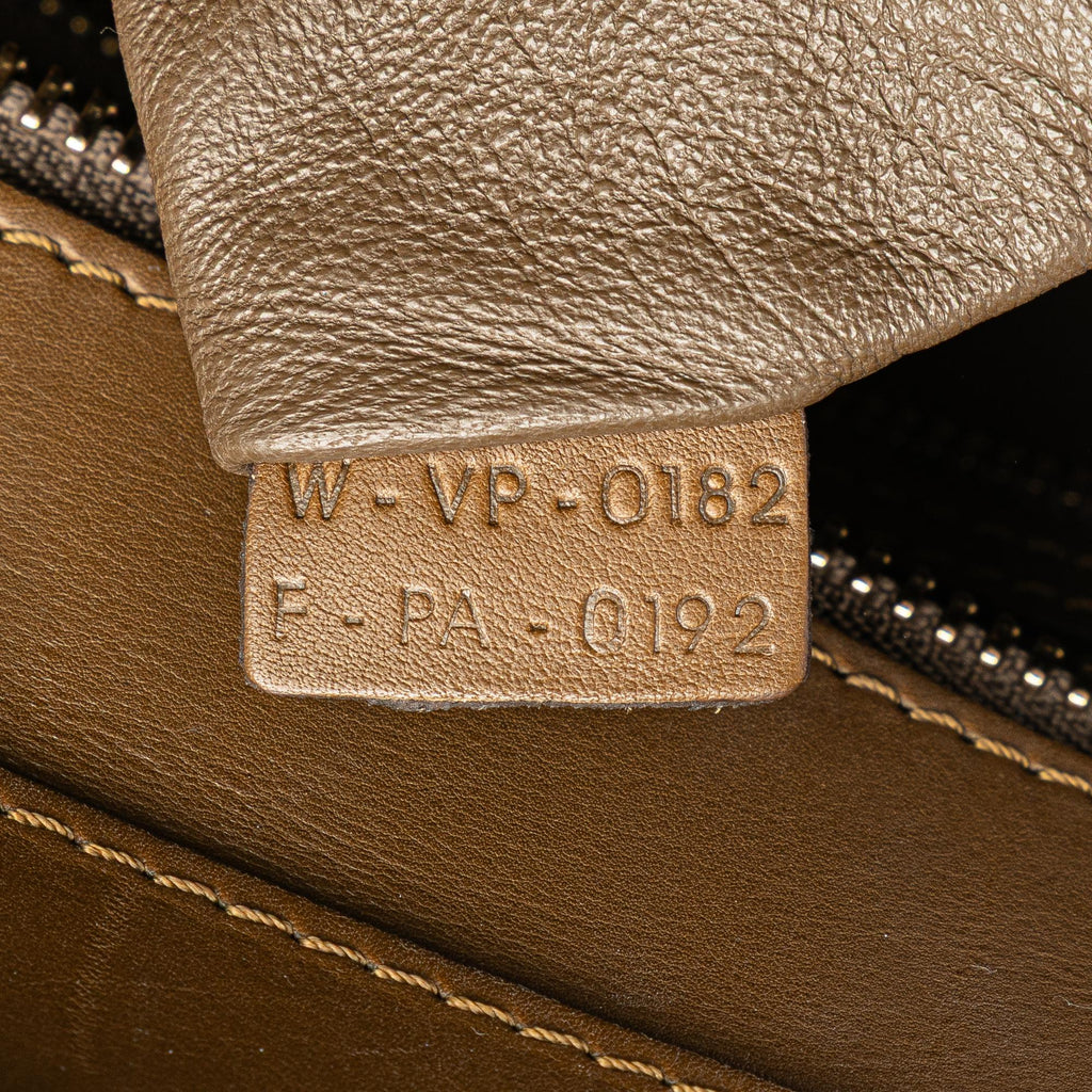 Celine Mini Tricolor Leather Luggage Tote