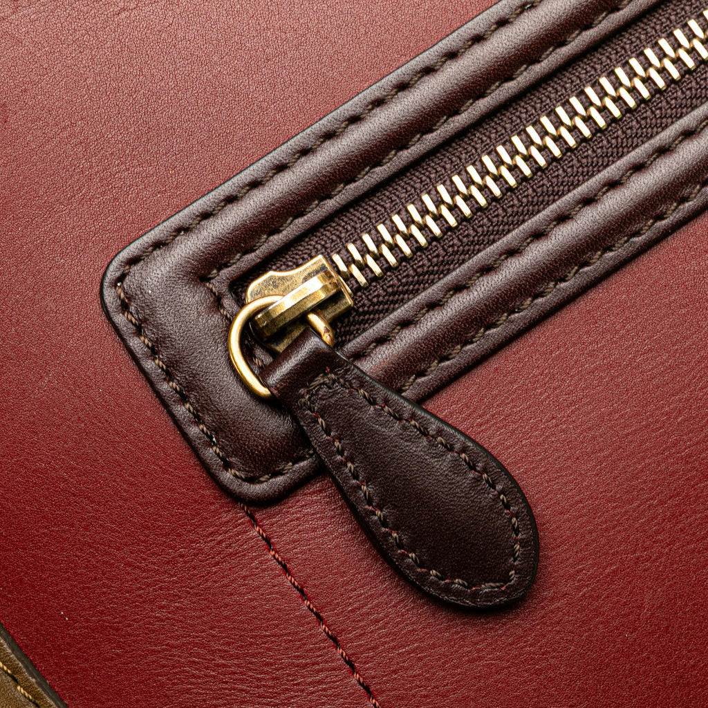 Celine Mini Tricolor Leather Luggage Tote