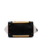 Celine Mini Tricolor Leather Luggage Tote
