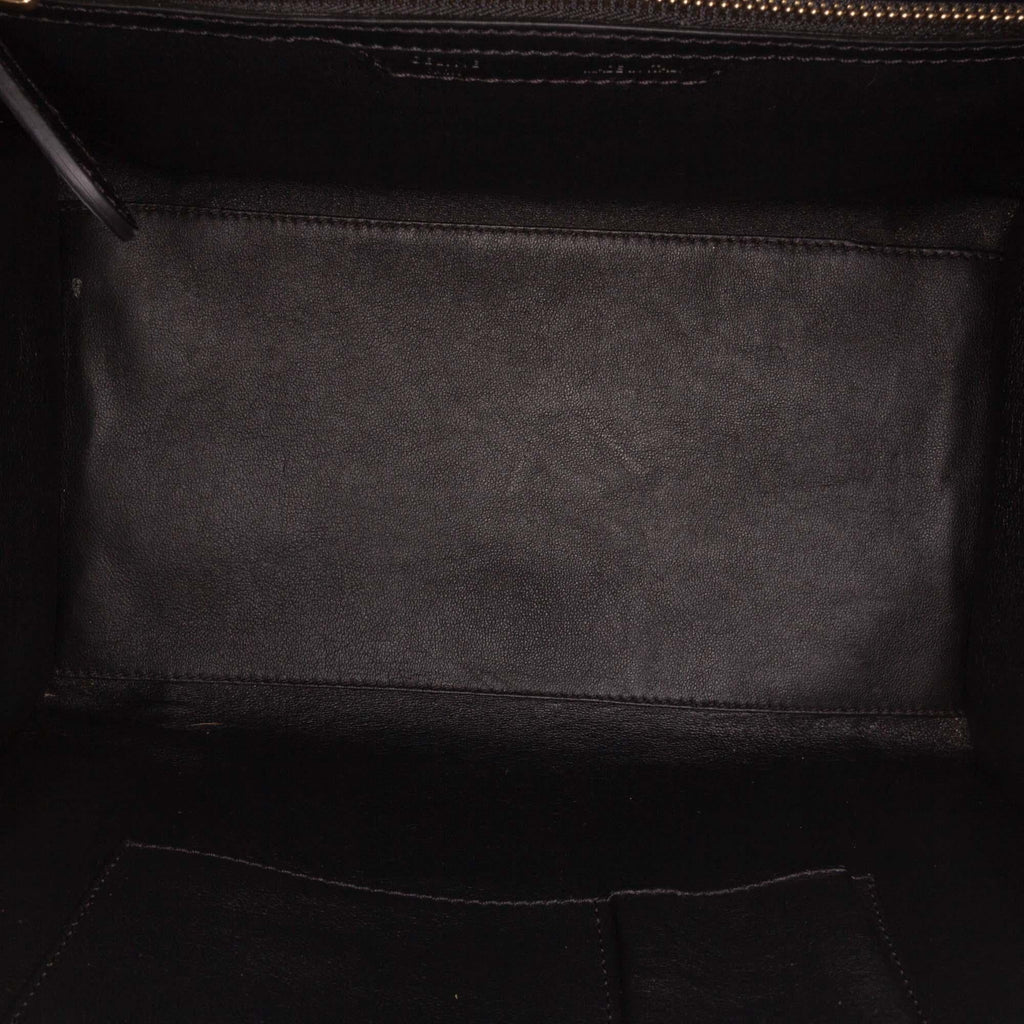 Celine Mini Tricolor Leather Luggage Tote
