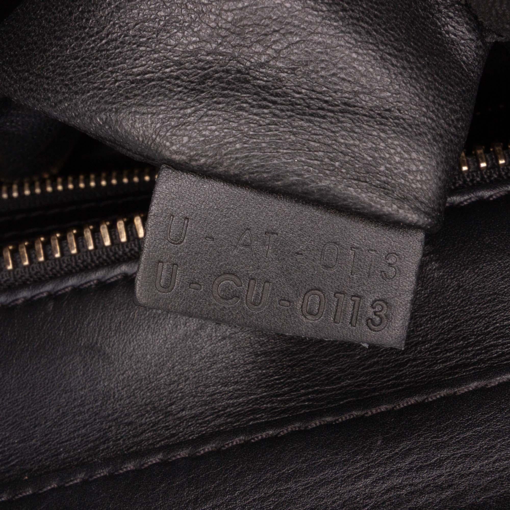 Celine Mini Tricolor Leather Luggage Tote