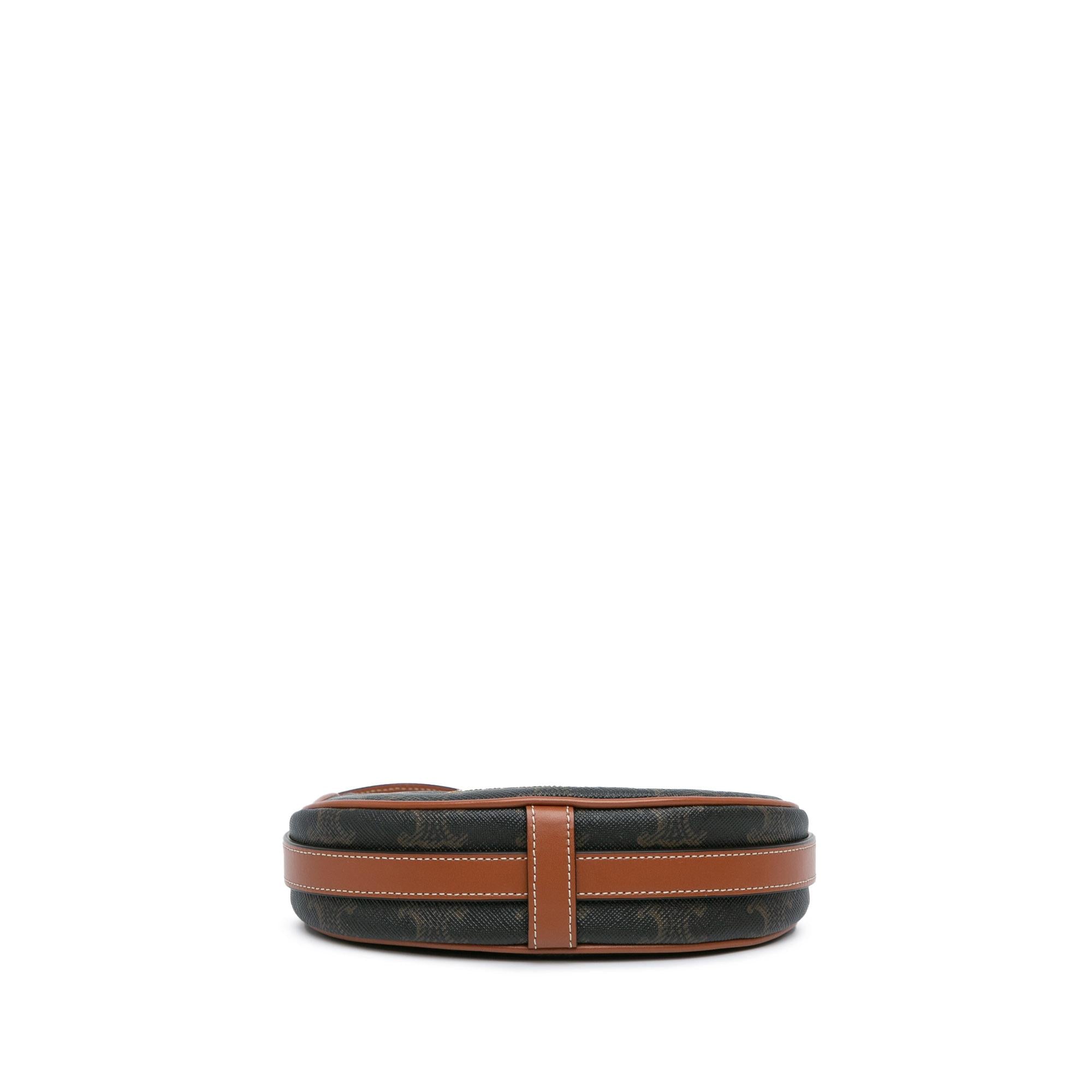 Celine Mini Triomphe Coated Canvas Ava Shoulder Bag